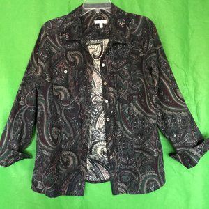 Micro Suede Croft and Barrow Button Down Shirt